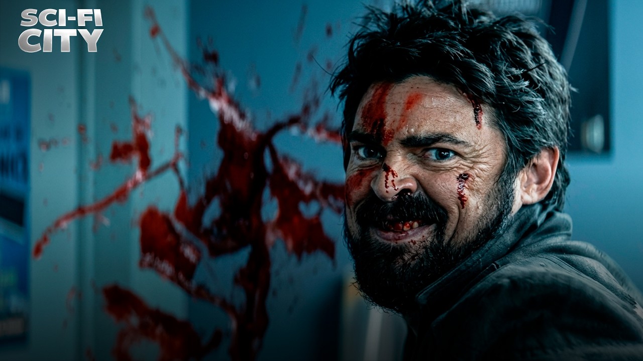 Butcher Translucent Butcher and Hughie vs. Translucent | The Boys (Karl Urban, Jack Quaid ...