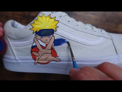 CUSTOM VANS (NARUTO EDITION) they turned out sick! - YouTube
