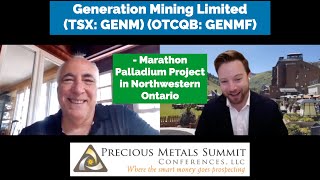 Generation Mining Discusses Marathon Palladium Project in Northwestern Ontario and Value Catalysts