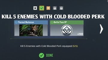 KILL 5 ENEMIES WITH THE COLD BLOODED PERK EQUIPPED VIGILANCE CALL OF DUTY MOBILE COD MOBILE CODM