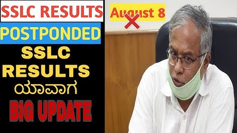 SSLC RESULTS DATE KARNATAKA POSTPONDED SSLC RESULTS 2020
