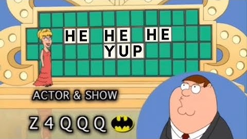 Yeah I’d like to solve the puzzle (Family Guy Version)
