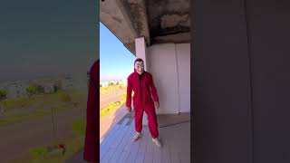 Money-Heist got parkour free running PoV #freerunning #rooftop #parkourlife #shortslife
