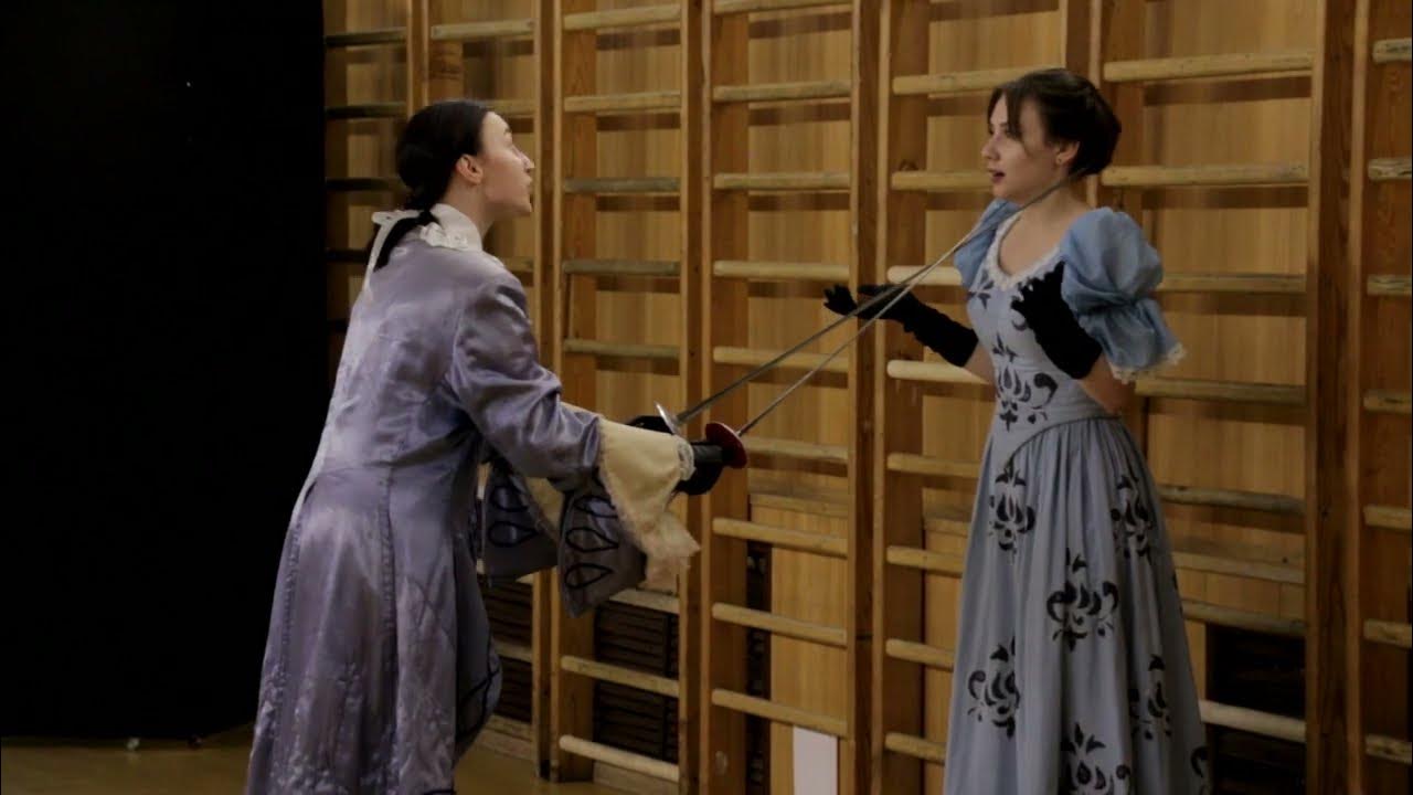 отрывок "Слуга двух господ" | экзамен по сценическому фехтованию - YouTube