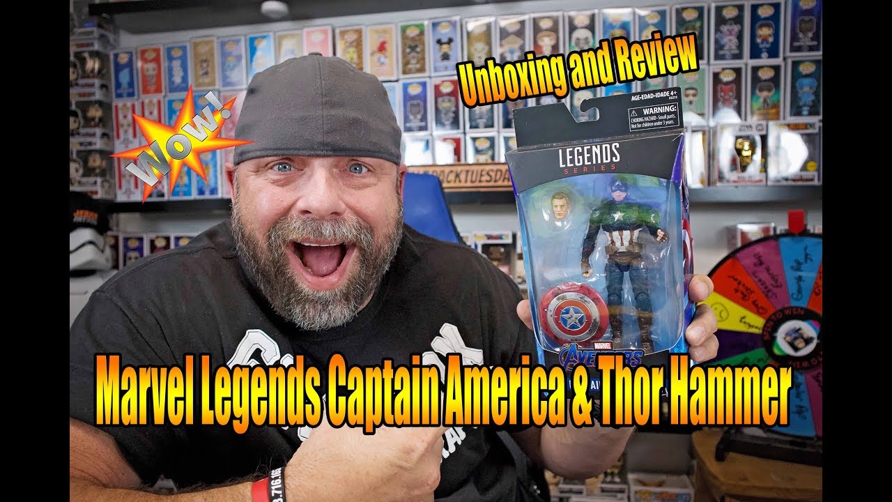 marvel legends captain america with hammer