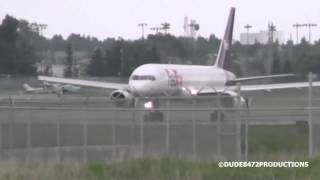 ENGINE BUZZ! FedEx 757-200F takeoff from Calgary (Operated by Morningstar)