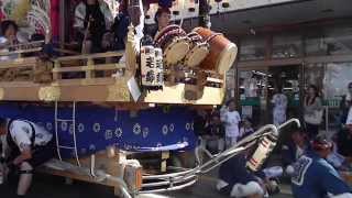 20140913 14 1164やわたんまち2日目神明町の山車宮沢書店前に他