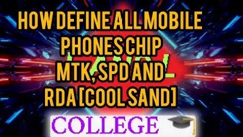 HOW TO CHECK ☑  PHONE CHIP MTK OR  SPD FREE SOFTWARE