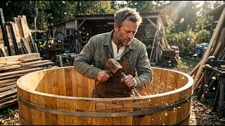 He Built a Massive Wooden Hot Pot With Just His Hands – Then Sold It for a Fortune