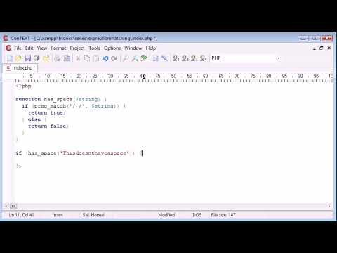 Beginner PHP Tutorial 45 More on Expression Matching