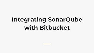 Integrating SonarQube with Bitbucket