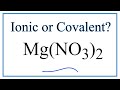 Magnesium Nitrate and Ionic Bonds