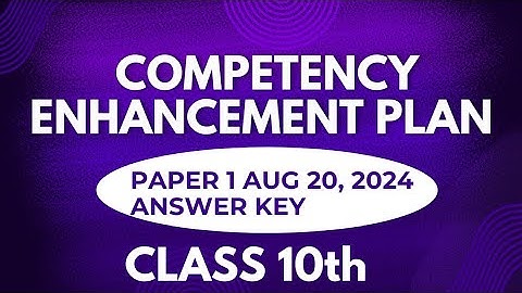 10th Class official Answer Key Competency Based Test 1 ਪੇਪਰ ਦਾ ਹੱਲ 20.08.2024 #PSEB #AnswerKey
