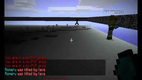 Testing out the spleef arena with 3 layers.