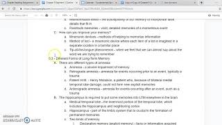 PSYCH 110 Chapter 9 Segment 3 Outline