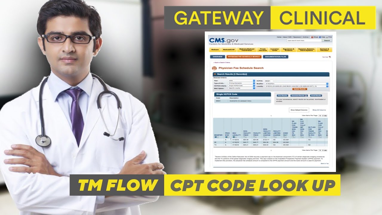 Cpt code look up by locality cms gov youtube