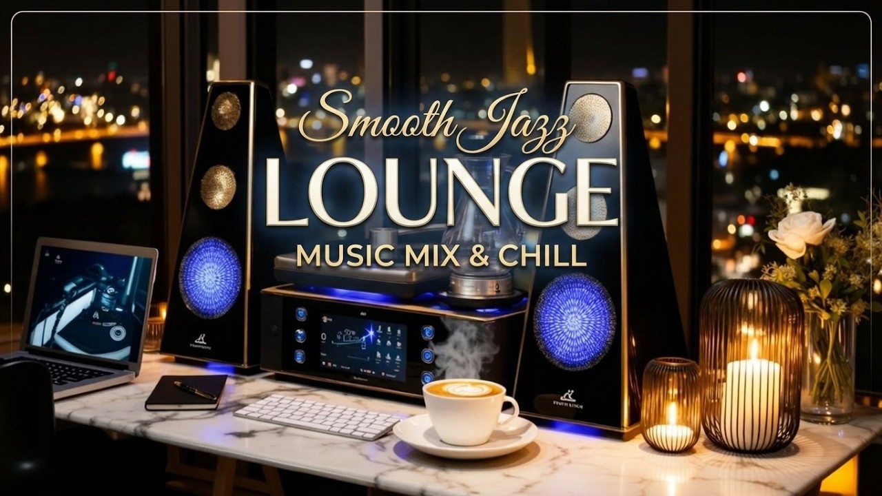Smooth Jazz Lounge Music for Relaxing Night Vibes ~ Chill Background ...