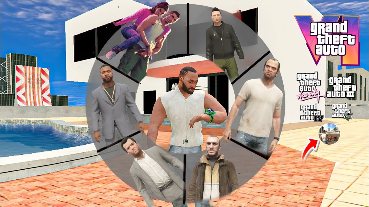 FRANKLIN BECOME AS EVERY GTA CHARCTERAS IN INDIAN BIKES DRIVING 3D|| GTAVI