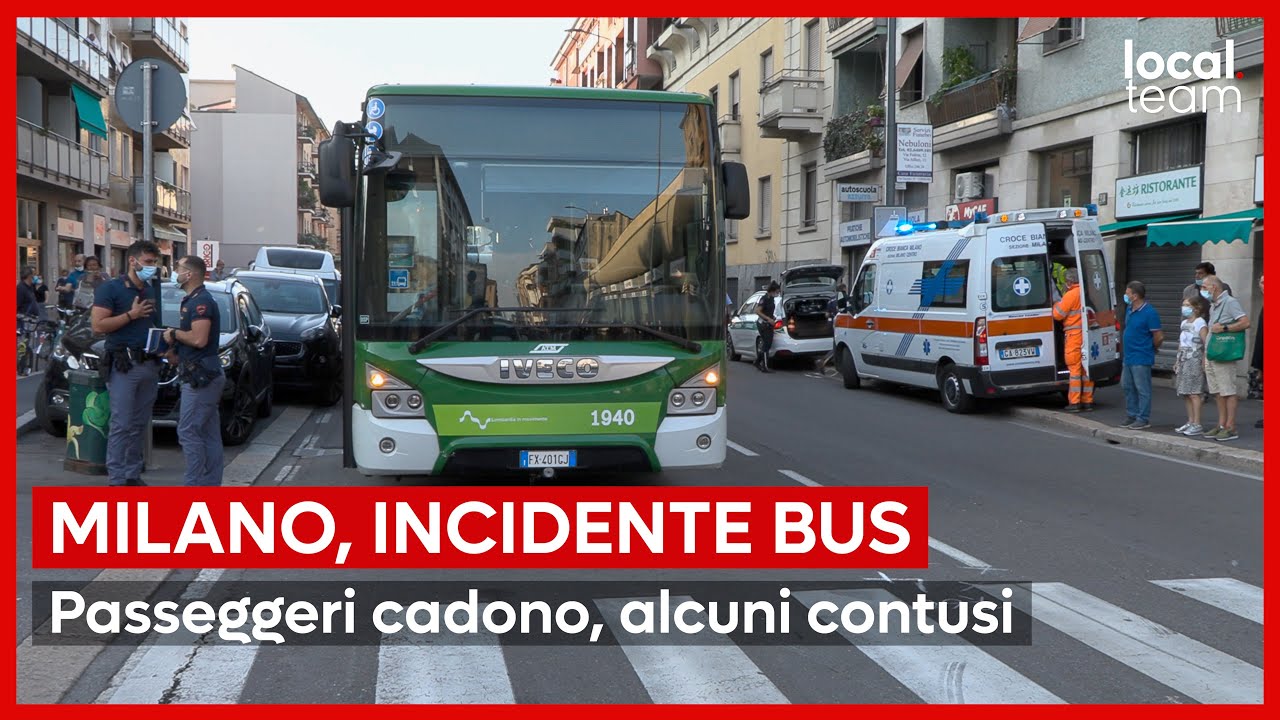 Milano, nuovo incidente con un bus Atm coinvolto: brusca frenata, passeggeri contusi