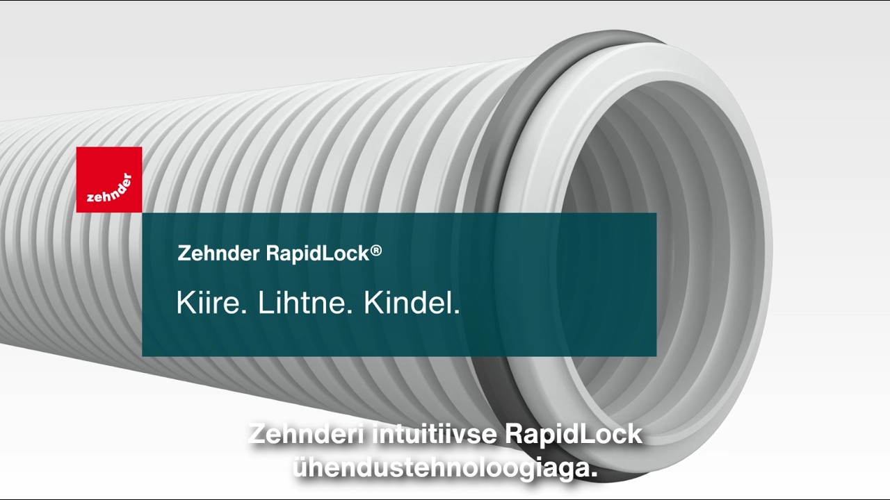Zehnder RapidLock®  toruühendussüsteem