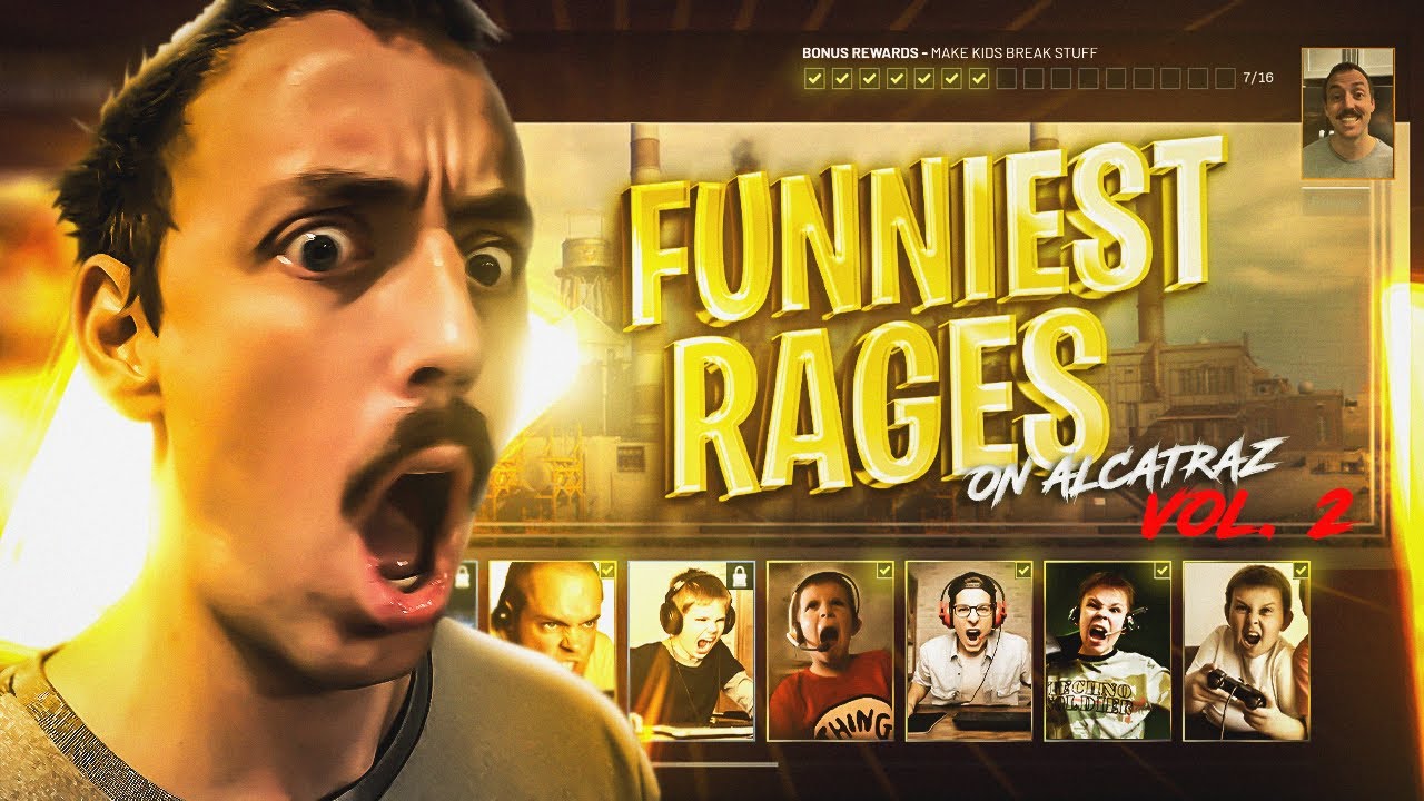 FUNNIEST RAGE REACTIONS FROM ALCATRAZ VOL 2. (Rebirth Island - Warzone)