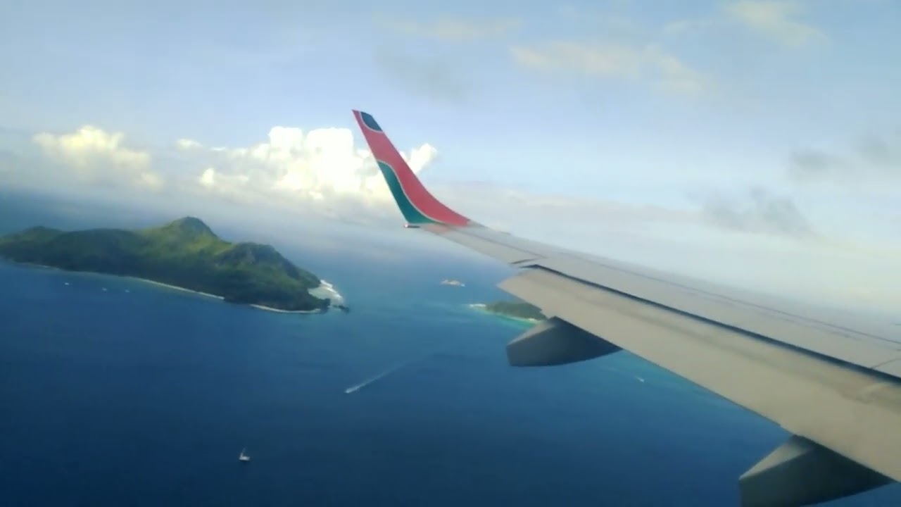 Kenya Airways E190 Scenic Landing | Seychelles International Airport | July 2018