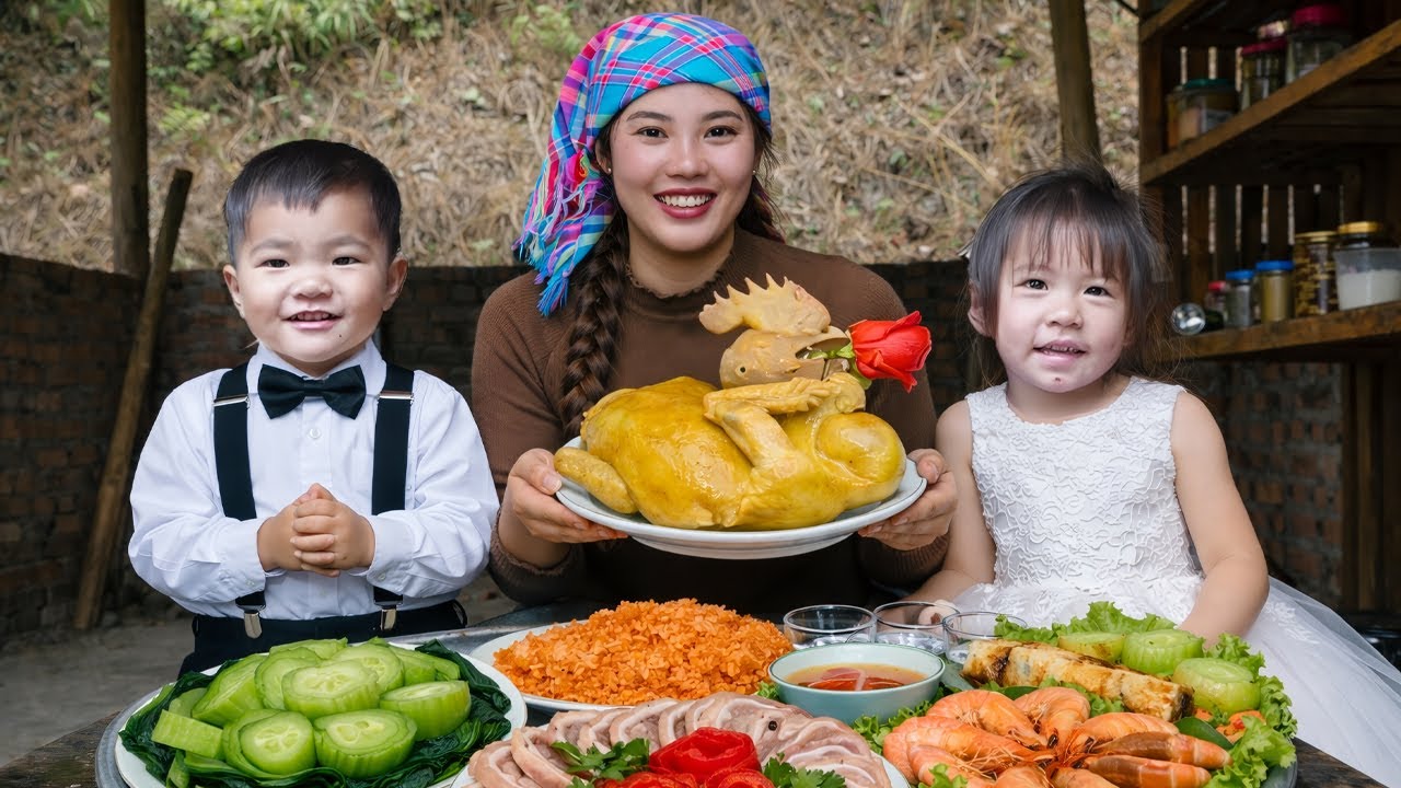 Panen Lobak Raksasa untuk Dijual ke Pasar & Memasak Ayam untuk Dua Anak