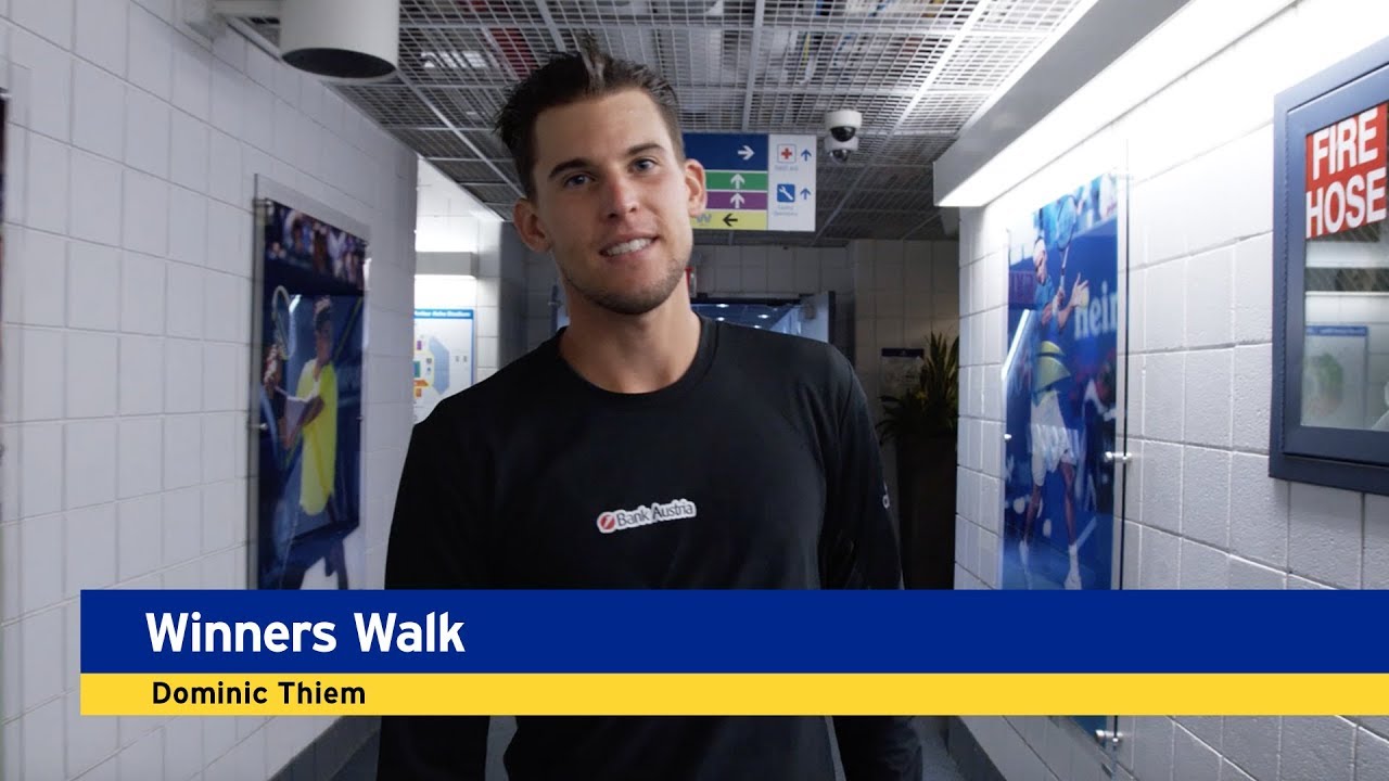 Winner's Walk, Presented by Emirates: Dominic Thiem, Round 4