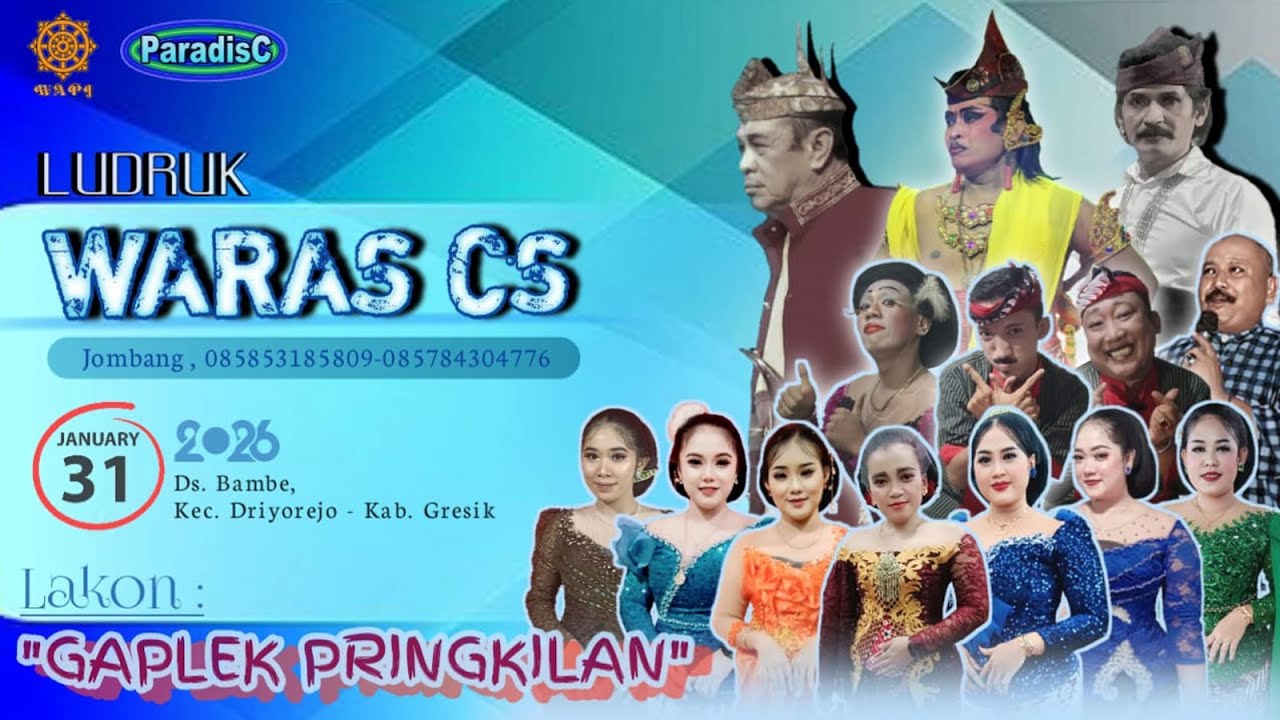 🔴📡Gebyar Ludruk WARAS CS Istimewa Dari Kedungdoro - Tembelang - Jombang Live Ds. Bambe