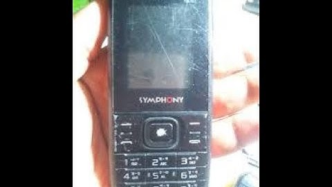 Symphony BL60 Mt6261 Flash File Version Hw5