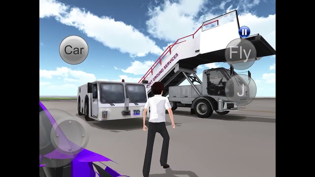 I am driving the airport vehicles