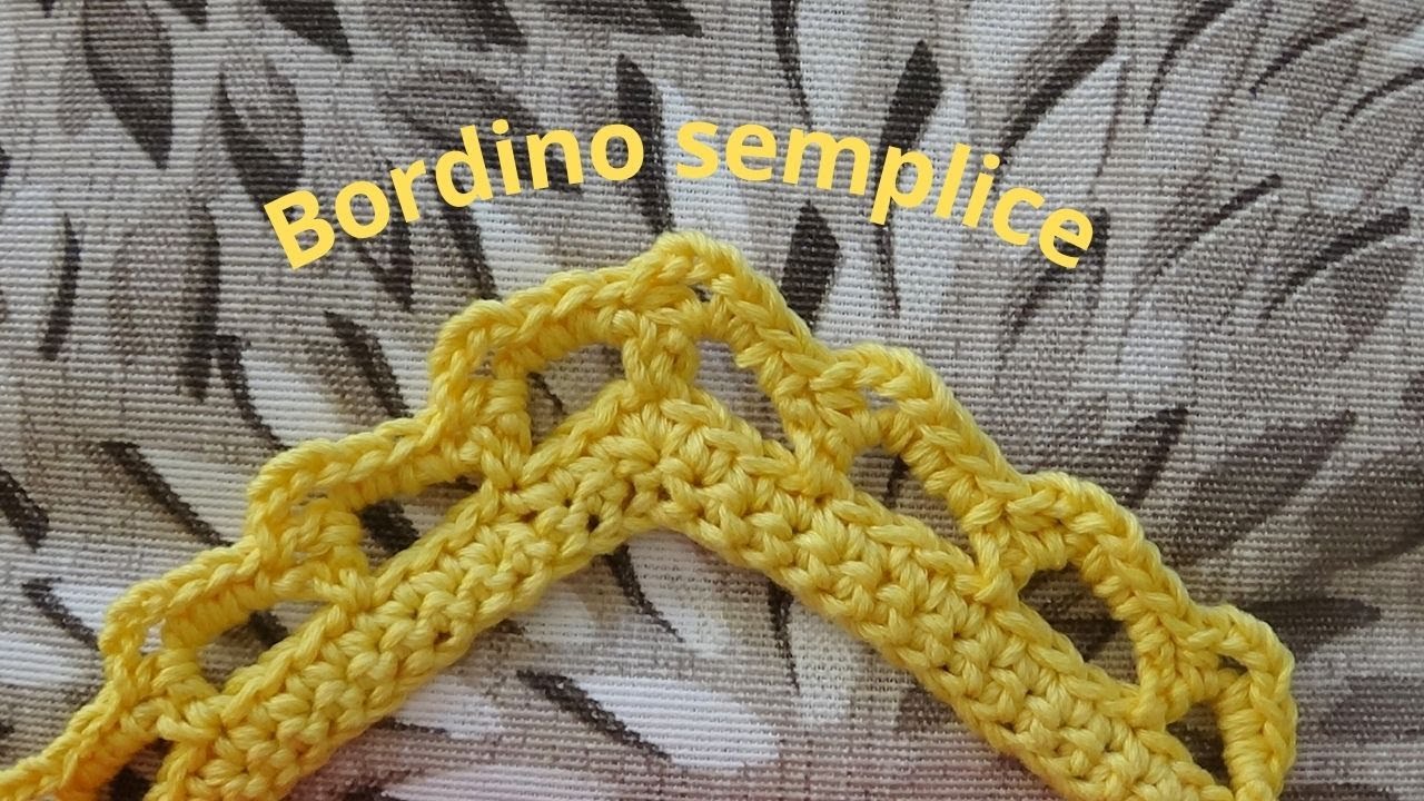 Простая кайма | Курс вязания крючком