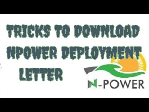 Trick To Download Npower Deployment Letter