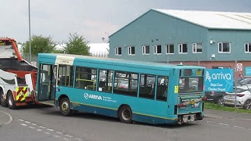 Arriva Buses Wales Dennis Dart Y549UJC leaves the fleet for the last time