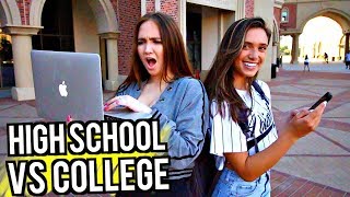 HIGH SCHOOL VS COLLEGE! Back To School Essentials! | Kenzie Elizabeth