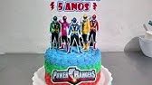 PASTEL POWER RANGERS , DECORACION SENCILLA !!! - YouTube