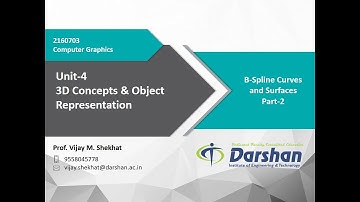 Unit 4 - B-Spline Curves and Surfaces - 2