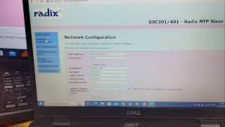 Radix GPS Clock NTP and IP configuration settings Wealth