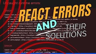 ✅Uncaught TypeError: Cannot read property 'x' of undefined | React Error | Solution