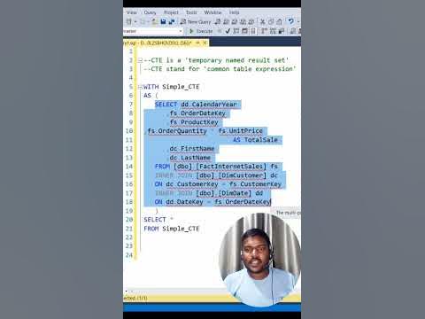 what is a CTE in SQL Server? #sql #database #dataanalysis #data #shorts ...