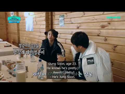 Jungkook with pigtails | BTS Bon Voyage Season 4 New Zealand