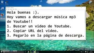 Descargar música mp3 de Youtube fácil.