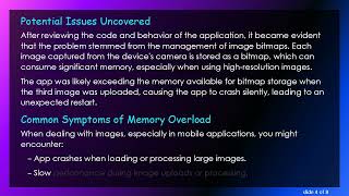 Solving the Android App Crashing upon Third Image Upload Issue