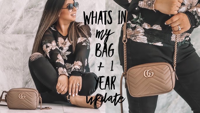 Comparing the Different Sizes of the Gucci GG Marmont Matelasse Shoulder  Bag - Ella Pretty Blog