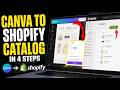 How to transfer product catalog images from Canva to Shopify - Full Guide