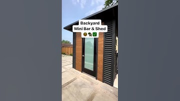 A Backyard Renovation Upgrade for Mini Bar and Shed #backyard #pool #landscape