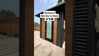 A Backyard Renovation Upgrade For Mini Bar And Shed