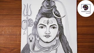 Sawan Special | How To Draw Lord Shiva With Pencil | Step By Step For Beginners