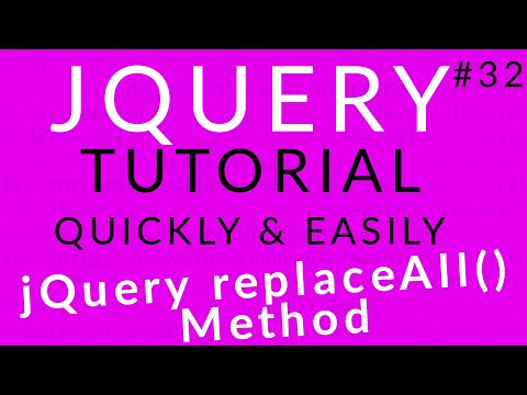jQuery Tutorial 32 || jQuery replaceAll() Method || Ujjwal Technical Tips