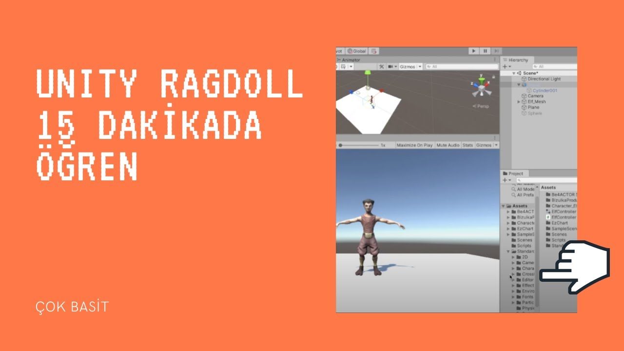 Unity Ragdoll ve Animasyon (15 Dakikada) - YouTube